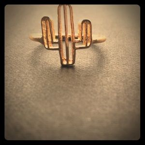 Gold Cactus Ring